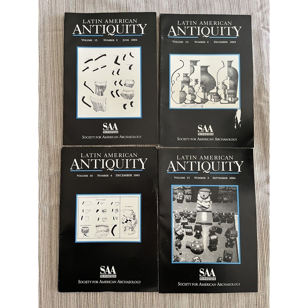 LATIN AMERICAN ANTIQUITY Journal - 4 Issues from 2003-2005 - SAA Archeology